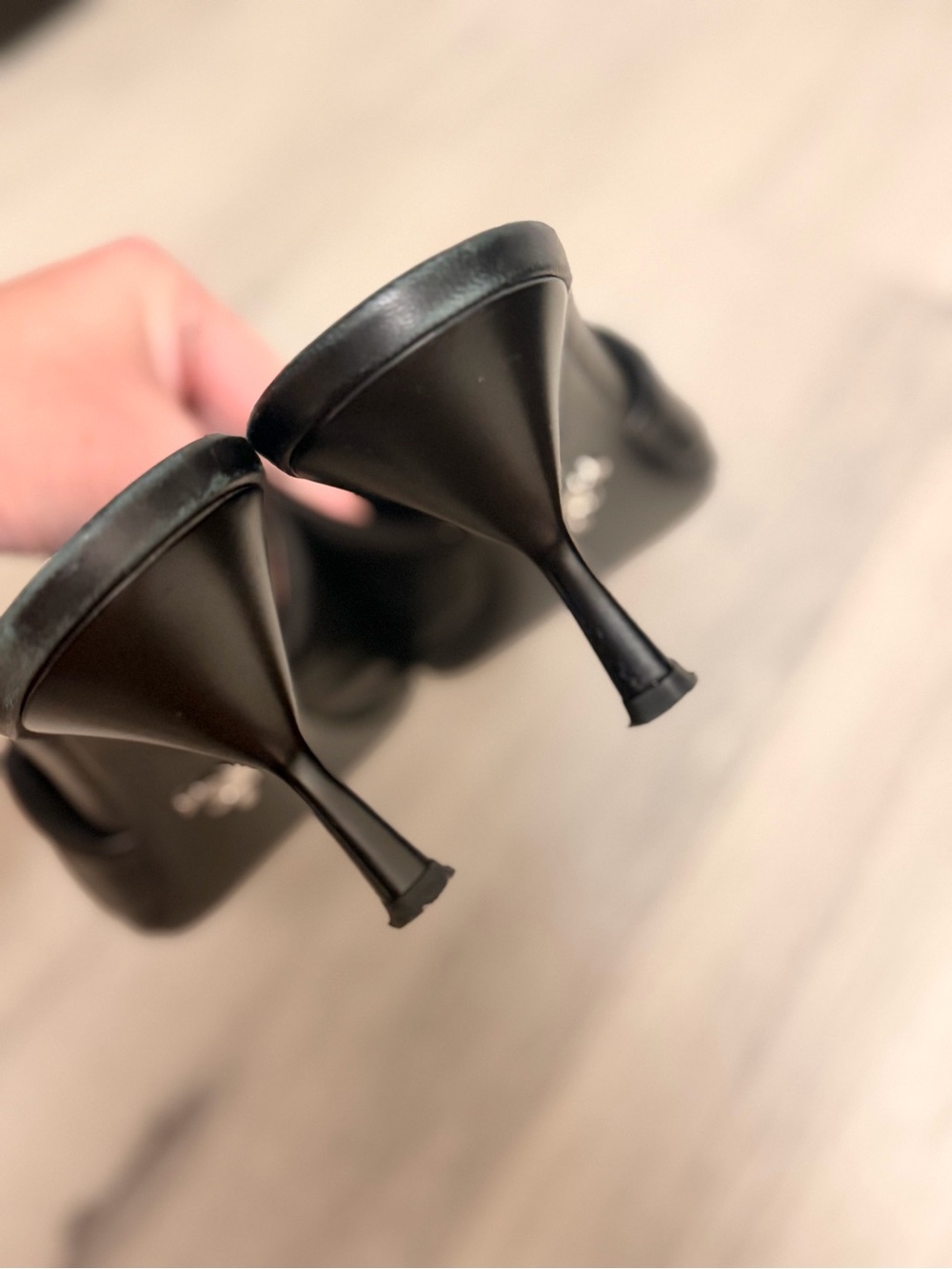 Prada Black Quilted Leather Slide Mules - Picture 4 of 5